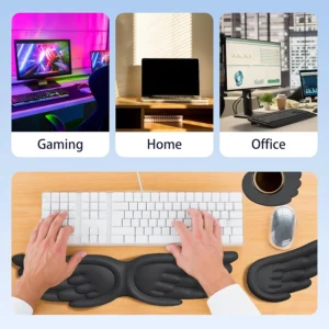 Creative Angel Wings Silicone Keyboard Wrist Rest Ergonomic Office Non-Slip Wrist Support