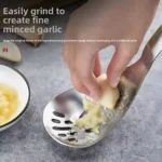 Stainless Steel Ginger Grater and Baby Food Spoon