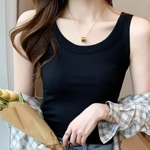 Sleeveless Slim-Fit Camisole Tops