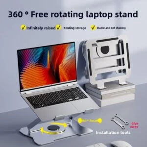Adjustable 360-Degree Laptop and Tablet Stand