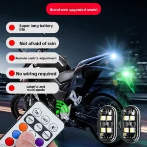 Wireless LED Pilot Light for Motorcycle, Car and Bicycle