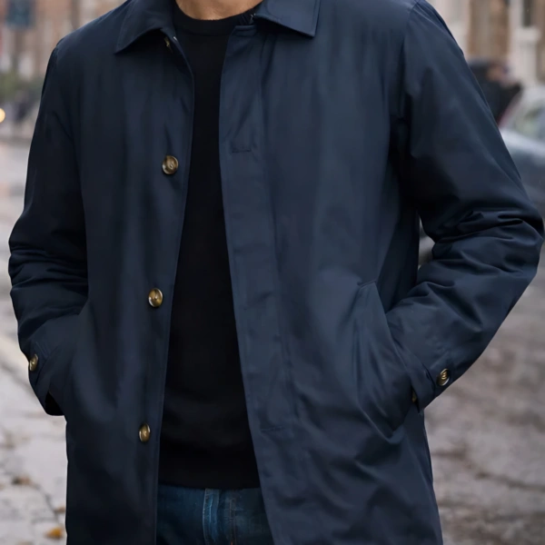 European and American Men’s Jackets, High-End Casual Outerwear, Retro Waterproof Long-Sleeved Cardigans, Windbreakers, Foreign Trade Cross-Border Men’s Clothing