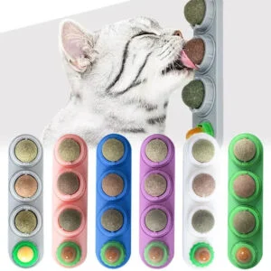 4 in 1 Rotating Catnip Silver Vine Ball Teeth Cleaning Acne