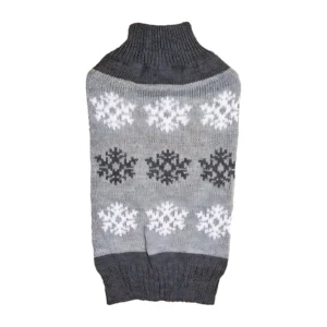 Snowflake Brown Gray Autumn And Winter New Dog Christmas Sweater