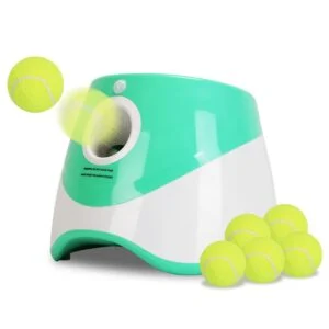 Automatic Dog Ball Launcher Toy Included 6 Tennis Balls Dog