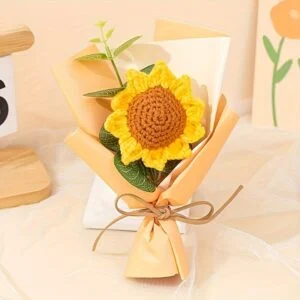 Sunflowers Crochet Flowers Bouquet