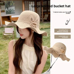 Lightweight Foldable Wide Brim Straw Sun Hat