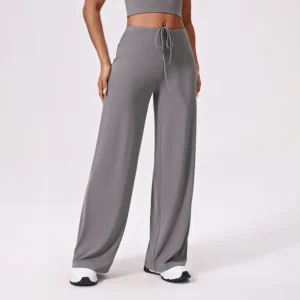 Womens Antibacterial Cooling Wide Leg Sports Pants