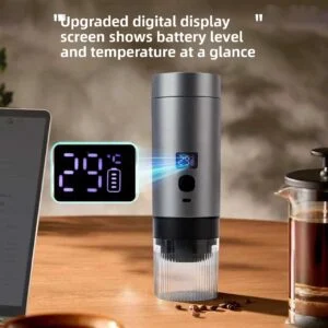 Portable Coffee Machine – Compact Home and Car Capsule Coffee Maker, 3-in-1