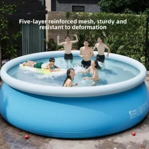 Round Mesh Inflatable Swimming Pool for Children