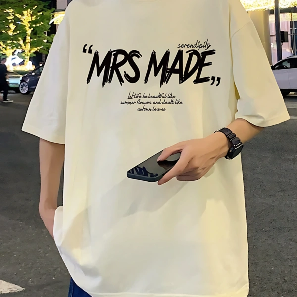 Short-sleeved cotton T-shirt
