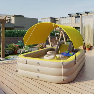 Childrens Inflatable Swimming Pool with Sunshade