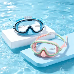 Childrens Anti-Fog Swimming Goggles with Nose Protection
