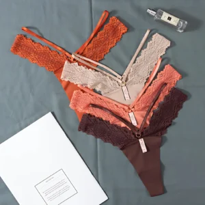 Womens Lace Low Waist Sexy Thong Underwear
