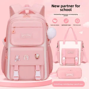 Lightweight Large-Capacity Girls School Backpack