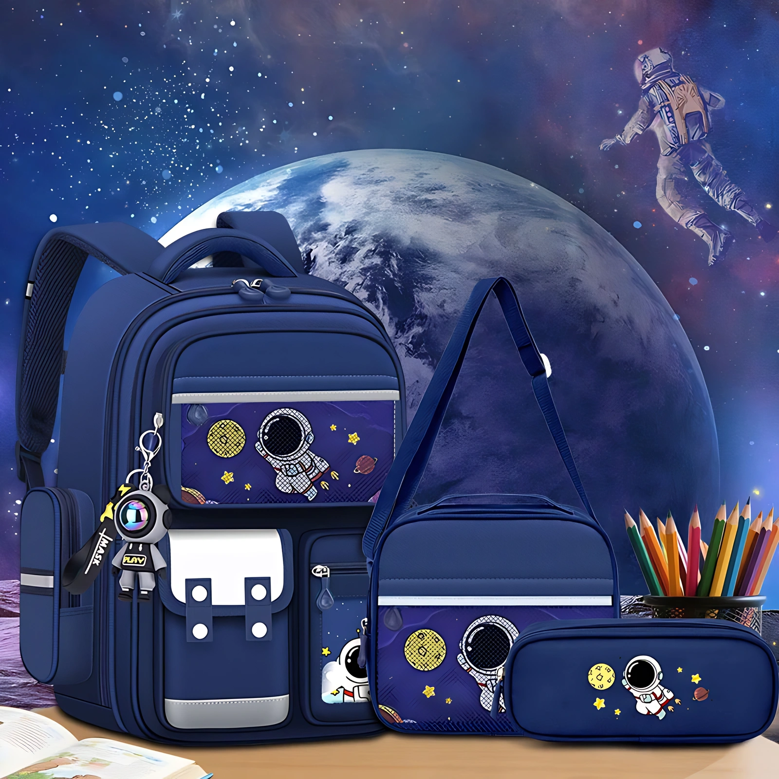 Boys Astronaut Ergonomic School Backpack