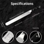 10-inch Carbon Steel Chef Knife for Beef