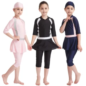 Girls Swimming Suit Three Pieces