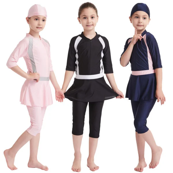 Girls’ swimming suit set of three pieces