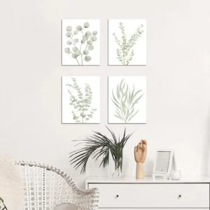 8x10in 4pcs 8x10inbotanical Plant