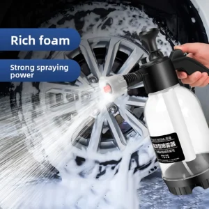 High-pressure foam for car wash liquid in spray bottles