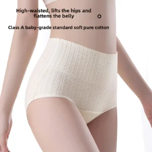 Womens Seamless Cotton Underwear with Tummy Control