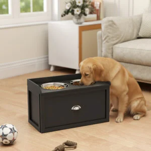 Pet Feeding Station Dish Bowl Storage