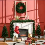 HOMCOM Prelit Holiday Christmas 4-Piece Set