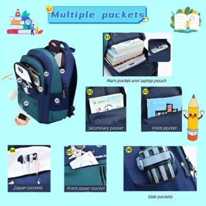 Astronaut Themed School Backpack Set