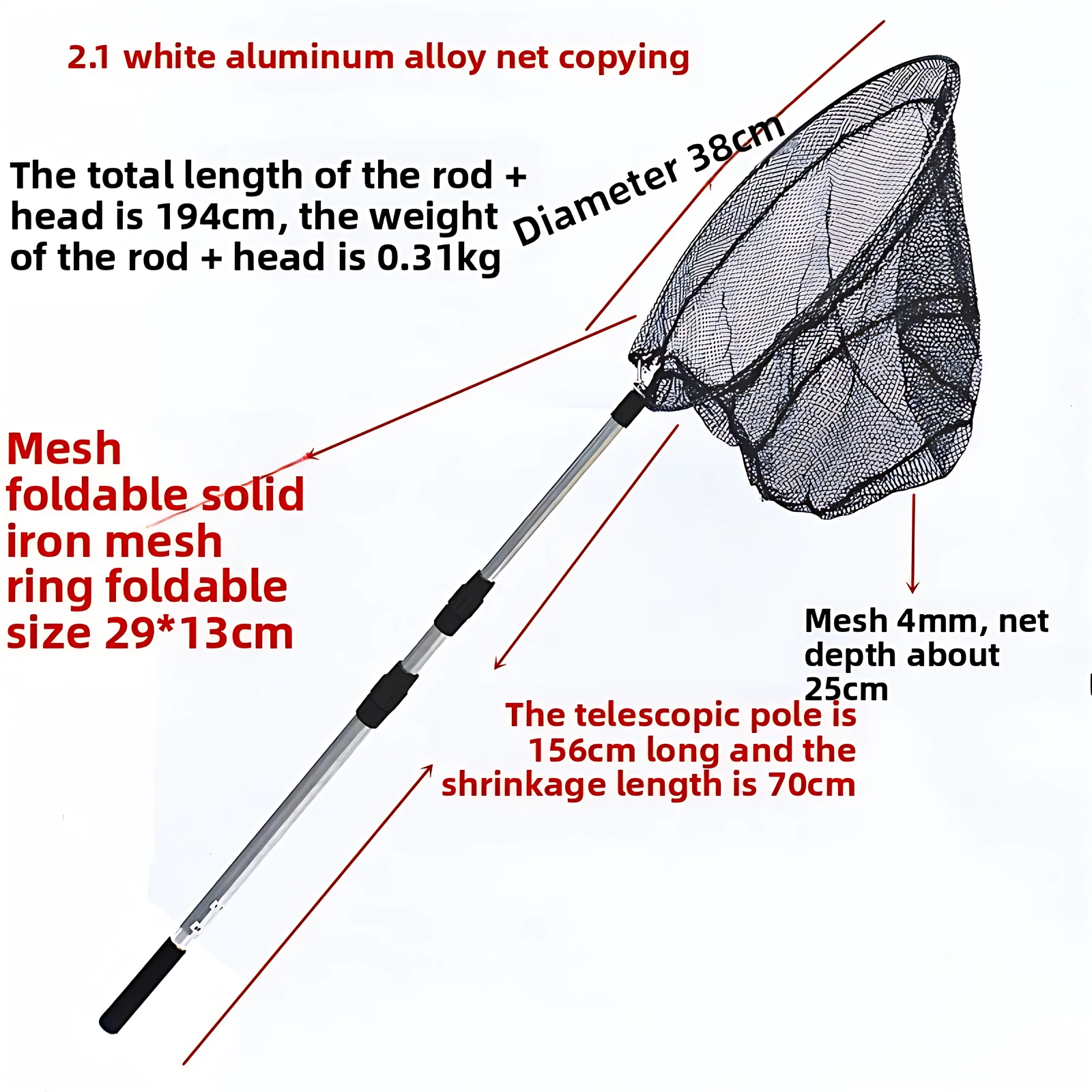Aluminum Alloy Folding Three Section