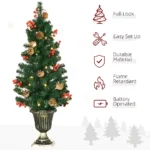 HOMCOM Prelit Holiday Christmas 4-Piece Set