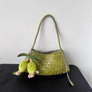 Genuine Leather Hand-Woven Bag