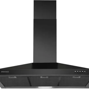 36-Inch Black Wall-Mount Range Hood