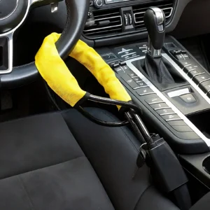 Car Steering Wheel Security Lock with Cable