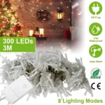 3M LEDs String Curtain Light String Fairy Lights Party Xmas