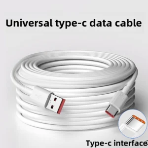 Extended Length USB Fast Charging Cable for Android and Type-C Devices