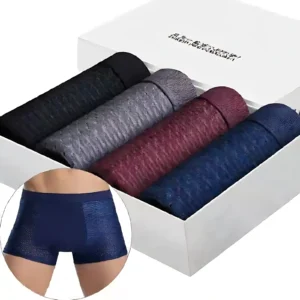 Men’s Breathable Striped Boxer Underwear