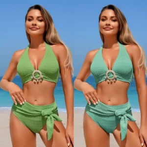 Separate Necked Women's Swimming Suit
