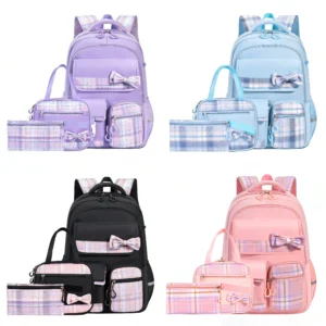 Bow-Knot School Backpack Set