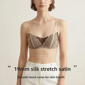 Mulberry Silk Lace Underwear with 3/4 Cup