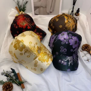 Floral Embroidered Baseball Caps for Men and Women