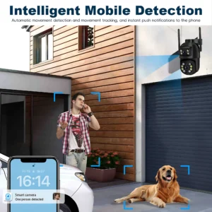 Wifi Security Camera 360 Panoramic View Waterproof