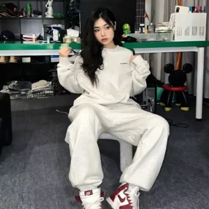 Women's Casual Sweatshirt and Pants Set