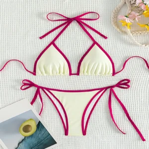 Color-matched Swimming Suit for Women