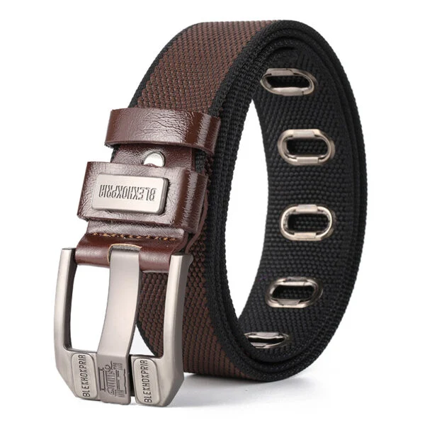 Men’s Canvas Pin Buckle Belt