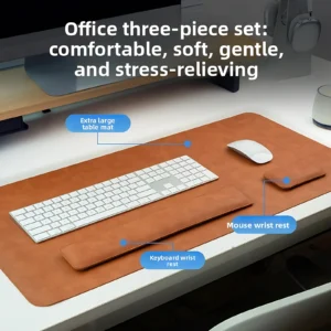 Office Desk Set Mouse Pad and Wrist Rests