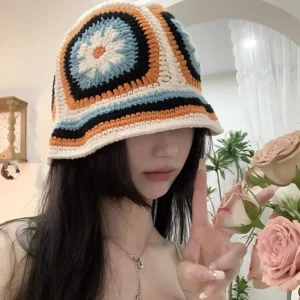 Handwoven Hollow Cotton Fisherman Hat
