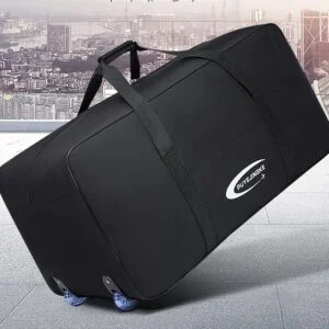 Wheeled Foldable Oxford Cloth Travel Bag