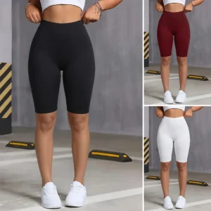 High-Waisted Quick-Dry Cycling Shorts