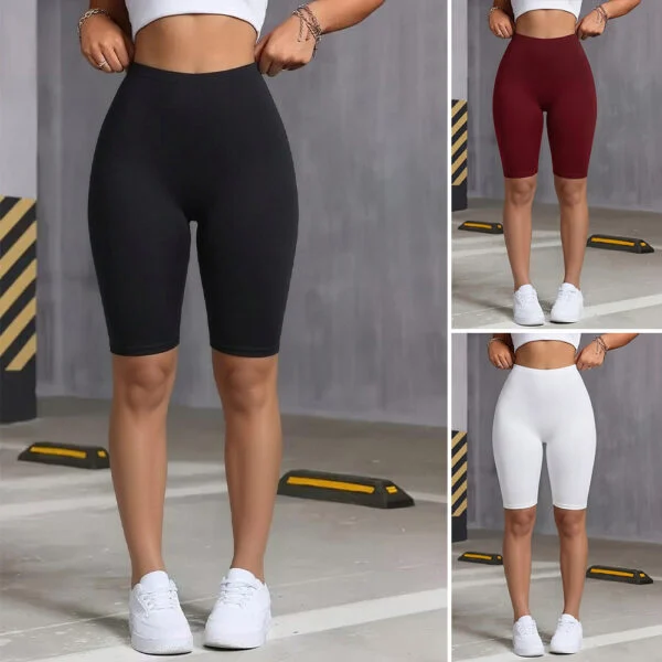 High-Waisted Quick-Dry Cycling Shorts